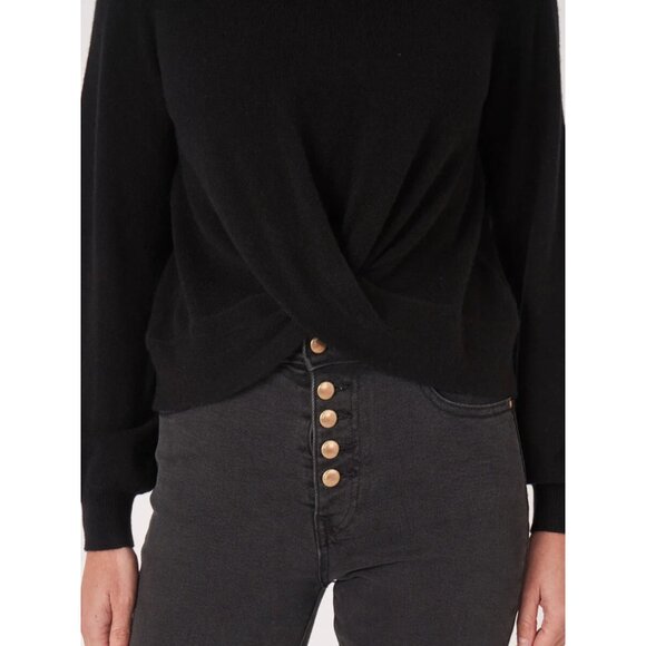 Repeat Cashmere Sweater with Twisted Hem Size Small organic pink 45739 - Picture 7 of 10